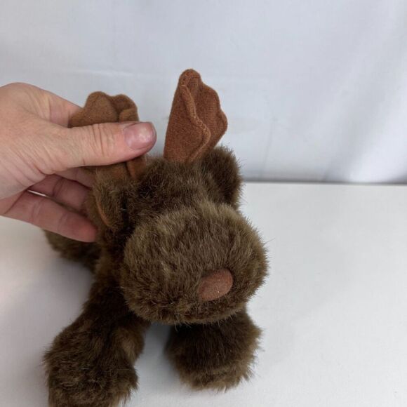 Purr-Fection by MJC 1982 Vintage Brown Moose Stuffed Animal Plush 9" Stuffie - Picture 3 of 10